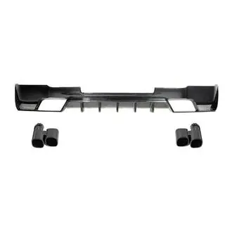 Achterbumper diffuser (carbon) foto 3