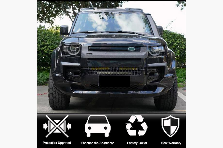 Land Rover Defender 2019– Grillecover (carbon) Foto 2