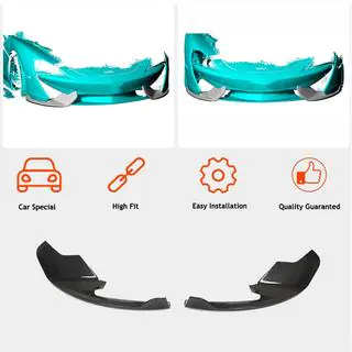 Frontbumper flaps (carbon) foto 2