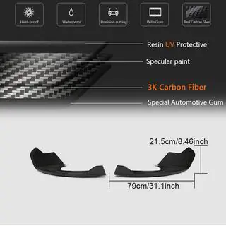 Frontbumper flaps (carbon) foto 4
