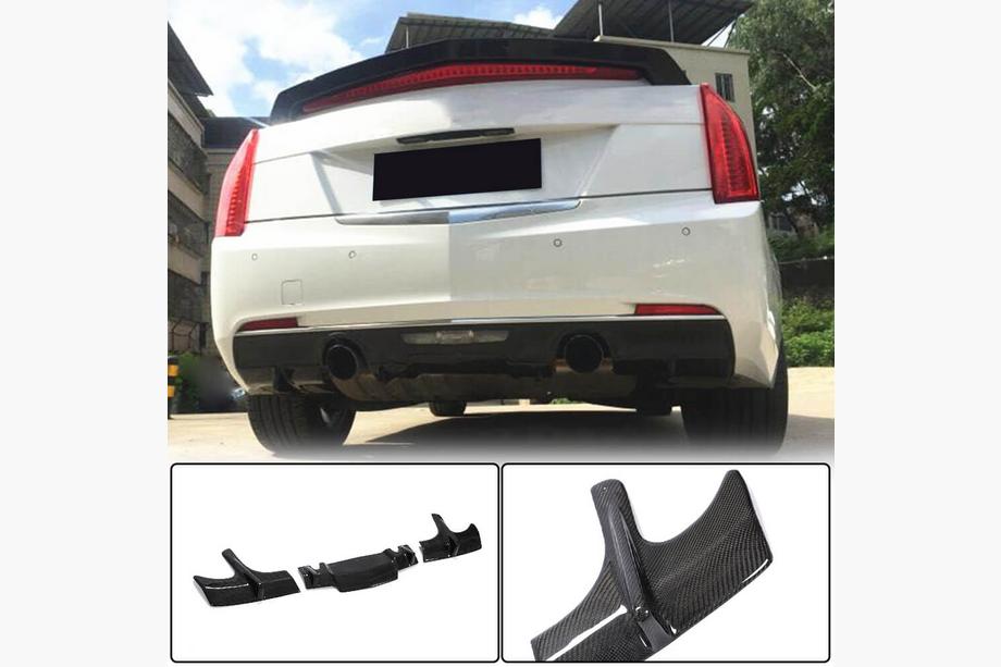 Cadillac ATS 2012–2019 Achterbumperdiffuser (voor Base, carbon) Image