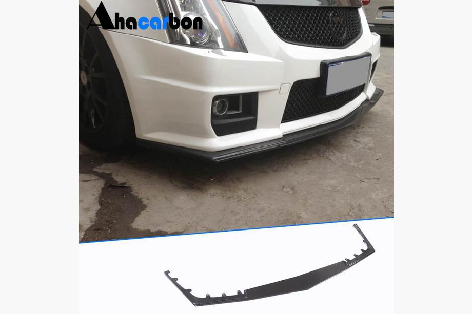 Cadillac CTS 2007–2014 Frontbumper lip Lip V1 (voor CTS V Coupe, carbon) Image