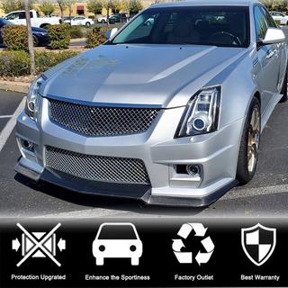Voorbumper lip Lip V2 (voor CTS V Sedan 2016-2019, carbon) foto 2