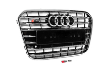Audi A6 C7 2011–2017 Zwarte voorgrille met chromen omlijsting S-style (2011-2014) foto 3