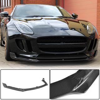 Frontlip voor voorbumper Lip (2013-2016, carbon) Jaguar F-Type 2013–2024 foto 1
