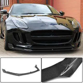Frontlip voor voorbumper Lip (2013-2016, carbon) foto 1