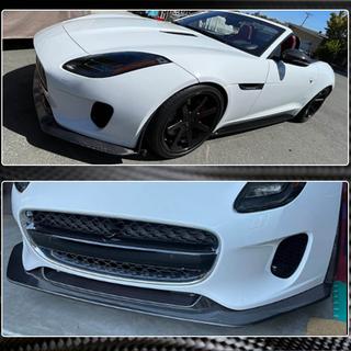 Front bumper lip (voor Base 2017-2019, carbon) Jaguar F-Type 2013–2024 foto 4