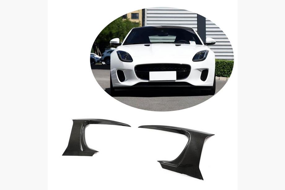 Jaguar F-Type 2013–2024 Carbon voorbumper trims (voor Base 2017-2019) Image