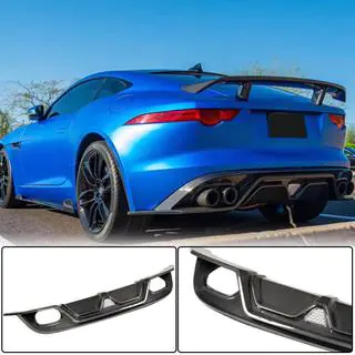 Achterbumper diffuser (2013-2019, carbon) foto 1