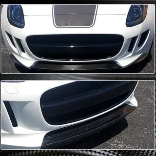 Front bumper lip (2013-2015, Carbon) foto 3
