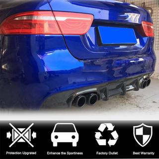 Achterbumper diffuser V1 (2015-2019, Carbon) foto 2