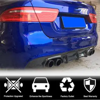 Achterbumper diffuser V1 (2015-2019, Carbon) foto 2