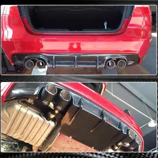 Achterbumper diffuser V1 (2015-2019, Carbon) foto 4