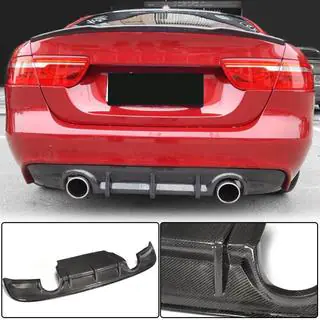 Achterbumper diffuser V2 (2015-2019, carbon) foto 1