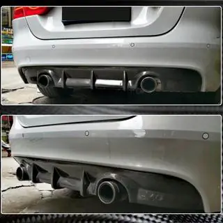 Achterbumper diffuser V2 (2015-2019, carbon) foto 4