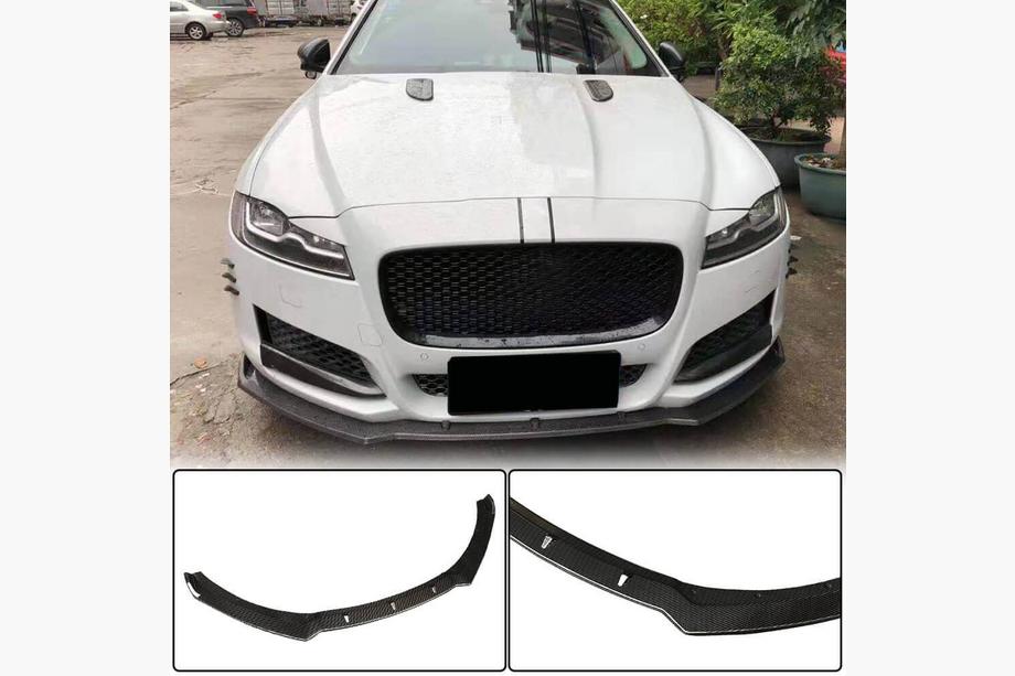 Jaguar XF 2016– Frontbumper lip Lip (2016-2020, carbon) Image
