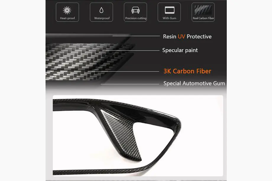 Kia Stinger 2017–2023 Bumperrooster (carbon) Foto 4