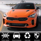 Kia Stinger 2017–2023 Radiatorgrill omlijsting (Carbon) foto 2