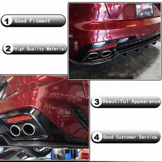Achterbumper diffuser (carbon) Kia Stinger 2017–2023 foto 2