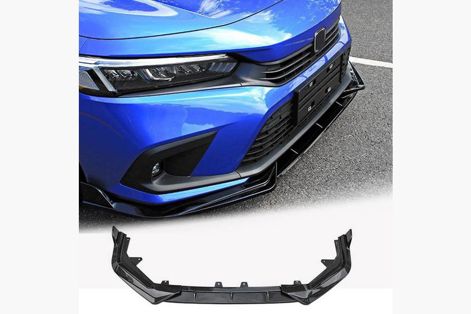 Honda Civic Sedan 2021– Frontbumper lipspoiler Lip V1 (kunststof) Foto 1