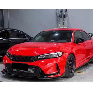 Voorbumper lip Lip V2 (carbon) Honda Civic HB 2021– foto 2