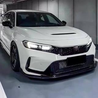 Voorbumper lip Lip V2 (carbon) Honda Civic HB 2021– foto 3