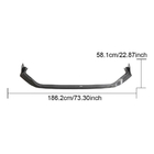 Honda Civic HB 2021– Frontbumper lip Lip V3 (carbon) foto 4
