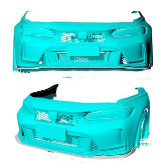 Frontbumper lip Lip V3 (carbon) Honda Civic HB 2021– foto 2