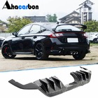 Honda Civic HB 2021– Achterbumper diffuser (carbon) foto 1