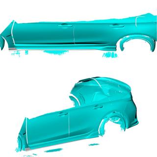 Sideskirts (Carbon) Honda Civic HB 2021– foto 2