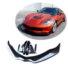 Chevrolet Corvette C7 2013–2019 Voorbumper lip (2013-2017, carbon) foto 1