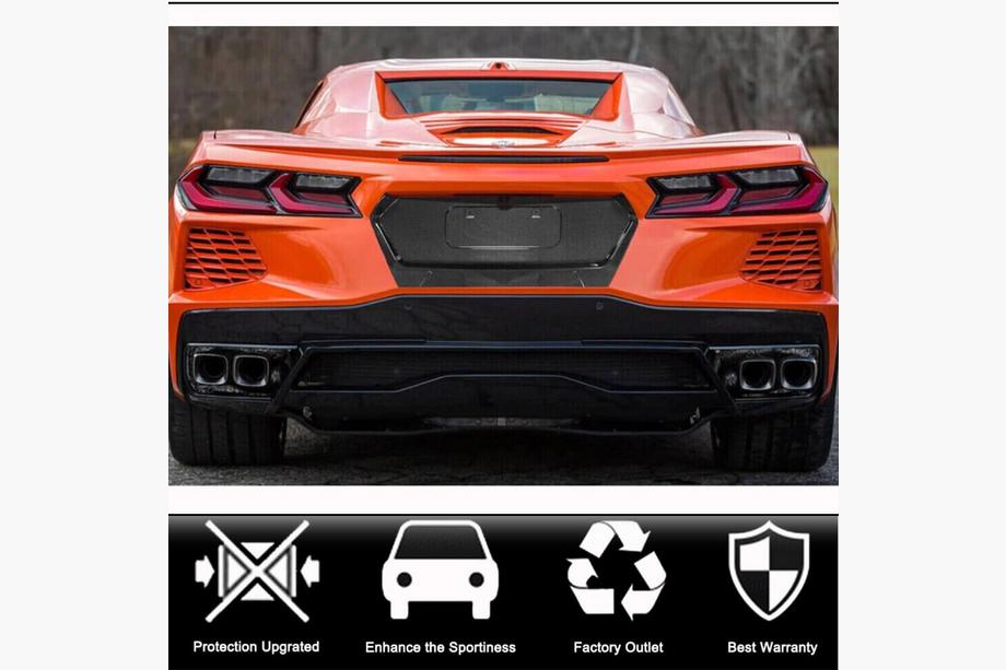 Chevrolet Corvette C8 2019– Carbon kofferbakdeksel cover (2019-2022, Carbon) Foto 2
