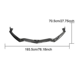 Frontbumper lip Lip (2019-2022, carbon) Chevrolet Corvette C8 2019– foto 3