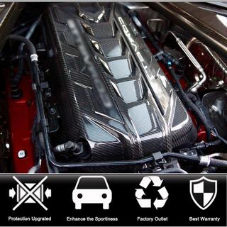 Motorafdekking (2019-2022, Carbon) Chevrolet Corvette C8 2019– foto 2