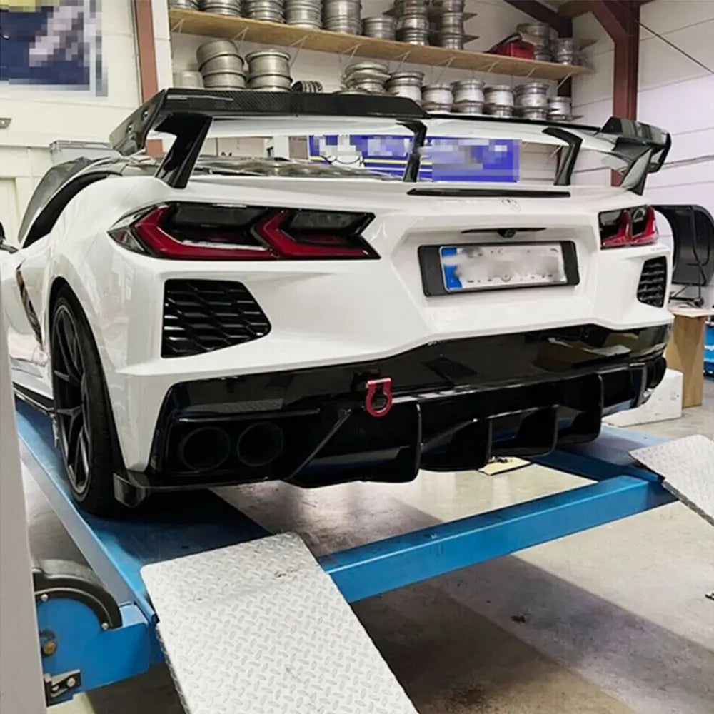 Achterbumper beschermlijst (2019-2022, carbon) Chevrolet Corvette C8 2019– foto 2