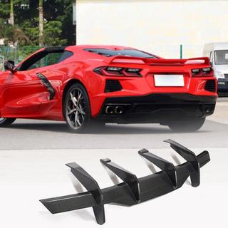 Achterbumper diffuser V2 (2019-2022, Carbon) Chevrolet Corvette C8 2019– foto 1