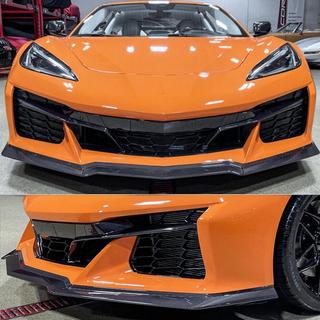 Frontbumper lip spoiler (voor Z06, 2020-2024, carbon) Chevrolet Corvette C8 2019– foto 2