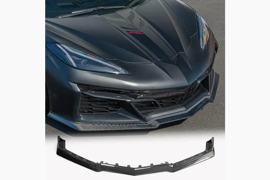 Chevrolet Corvette C8 2019– Carbon frontbumper lip (voor Z06, 2022-2024, carbon) Image