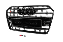 Audi A6 C7 2011–2017 Zwarte voorgrille S-Style (2014-2017) foto 3