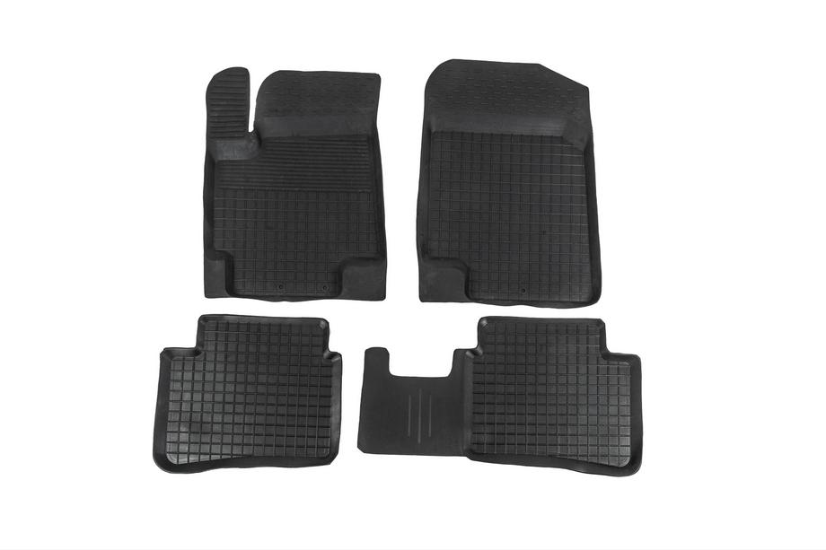 Hyundai Accent 2006–2010 Rubberen vloermatten met opstaande rand (4 stuks, Polytep) Image