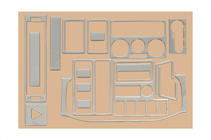 Volkswagen T4 Transporter 1990–2003 Dashboard afdeklijsten (1999-2003) Titanium foto 9