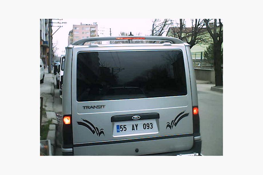 Ford Transit 2000–2014 Spoiler Ісіклі laag dak (lakbaar) Foto 4
