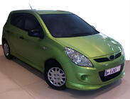 Hyundai I-20 2008–2012 Voorbumper onderlip (spuitklaar) foto 1