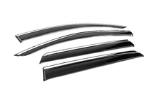Dodge Journey 2008–2020 Windschermen met chromen sierlijst Niken Luxury (4 stuks) foto 3
