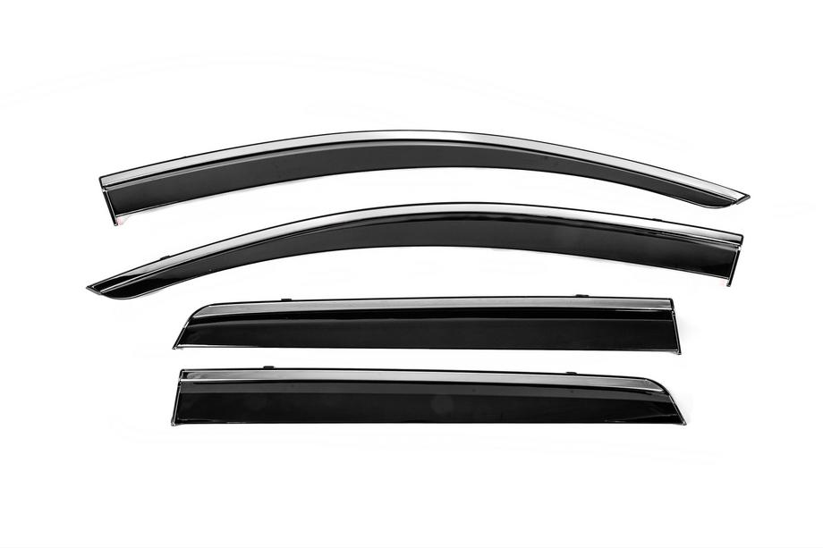 Dodge Journey 2008–2020 Windschermen met chromen sierlijst Niken Luxury (4 stuks) Image