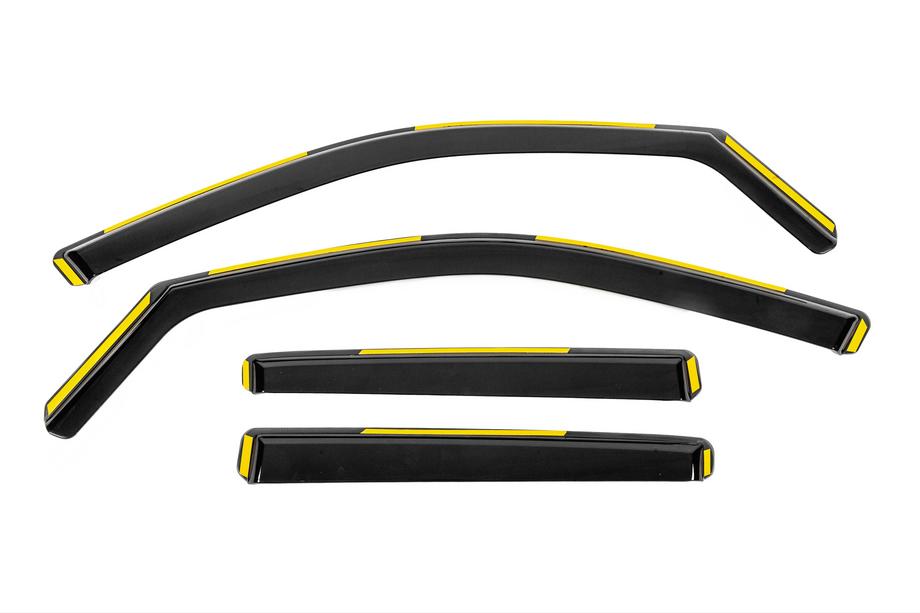 Mercedes GLE/ML-klasse W166 2011–2018 In-channel raamdeflectoren Niken Luxury (4 stuks) Image