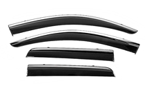 Mitsubishi ASX 2010–2023 Windschermen met chromen sierlijst Niken Luxury (4 stuks) foto 1