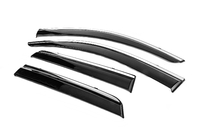 Mitsubishi ASX 2010–2023 Windschermen met chromen sierlijst Niken Luxury (4 stuks) foto 2
