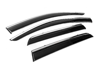 Mitsubishi ASX 2010–2023 Windschermen met chromen sierlijst Niken Luxury (4 stuks) foto 3