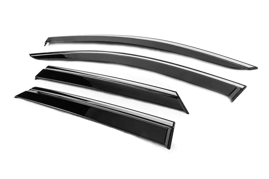 Peugeot 3008 2016–2023 Windschermen met chromen sierlijst Niken Luxury (4 stuks) Foto 2